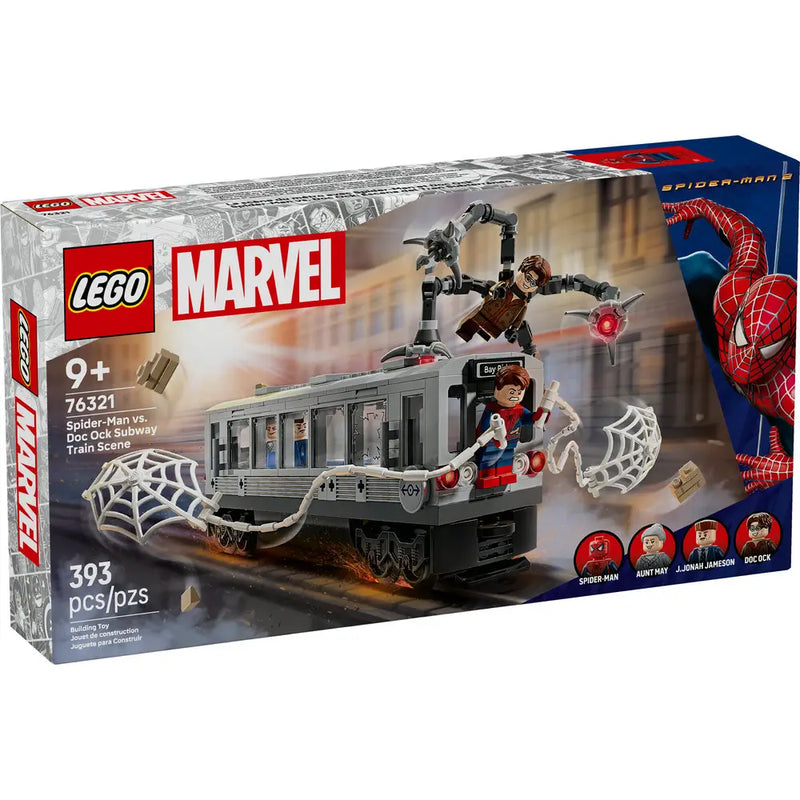 Lego 76321 Super Heroes Marvel Spider-Man vs. Doc Ock Subway Train Scene (393 Pieces)