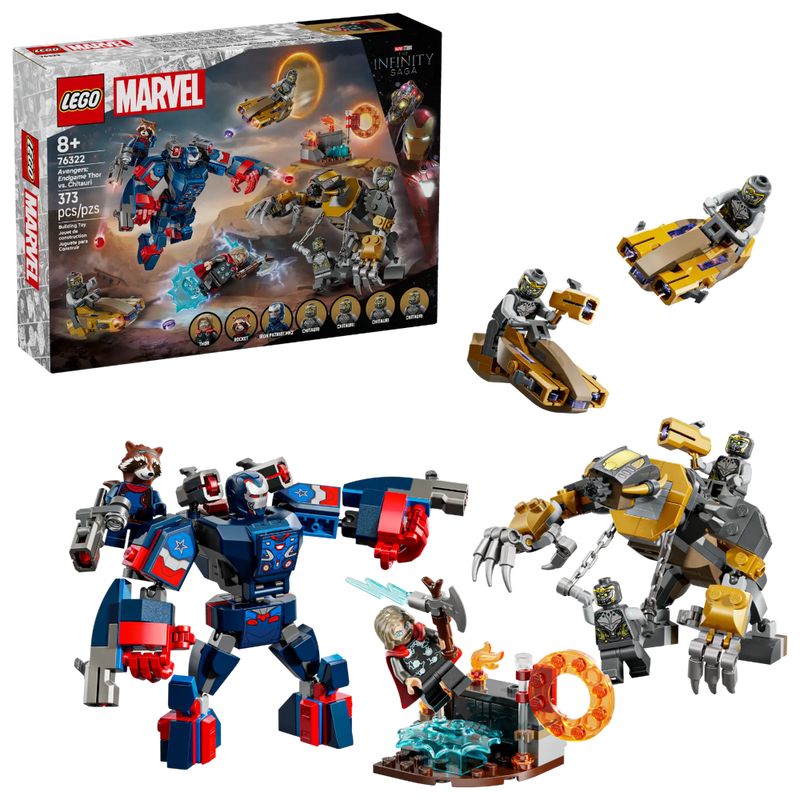 Lego 76322 Super Heroes Marvel Avengers: Endgame Thor vs. Chitauri (373 Pieces)
