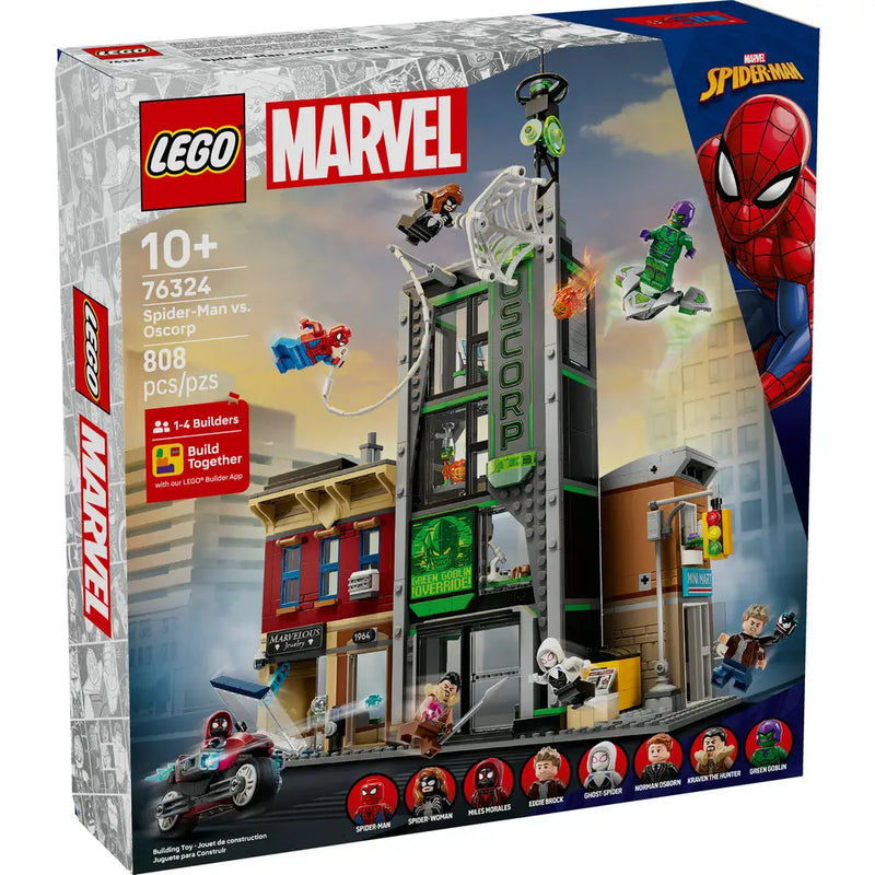 Lego 76324 Super Heroes Marvel Spider-Man vs. Oscorp (808 Pieces)
