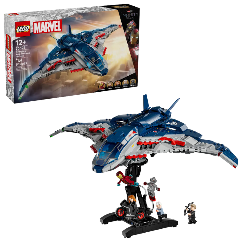 Lego 76325 Super Heroes Marvel Avengers: Age of Ultron Quinjet (1131 Pieces)