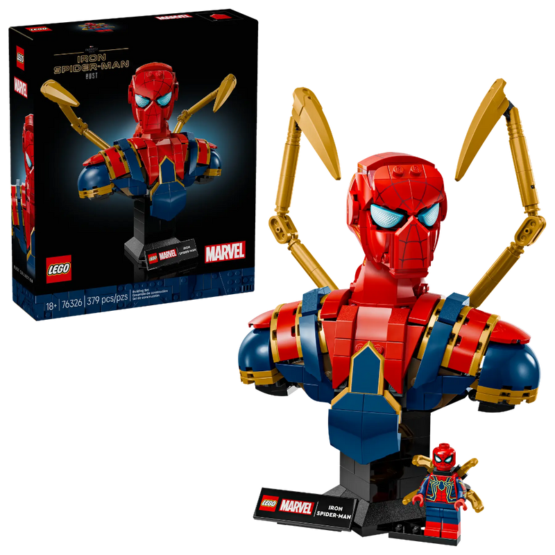 Lego 76326 Super Heroes Marvel Iron Spider-Man Bust (379 Pieces)