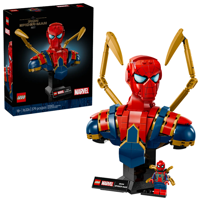 Lego 76326 Super Heroes Marvel Iron Spider-Man Bust (379 Pieces)-Construction-LEGO-Toycra