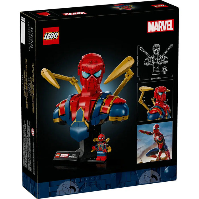 Lego 76326 Super Heroes Marvel Iron Spider-Man Bust (379 Pieces)-Construction-LEGO-Toycra