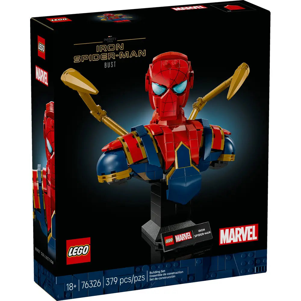 Lego 76326 Super Heroes Marvel Iron Spider-Man Bust (379 Pieces)
