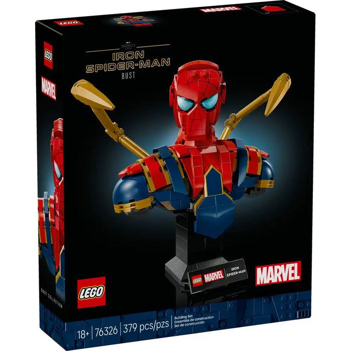 Lego 76326 Super Heroes Marvel Iron Spider-Man Bust (379 Pieces)-Construction-LEGO-Toycra