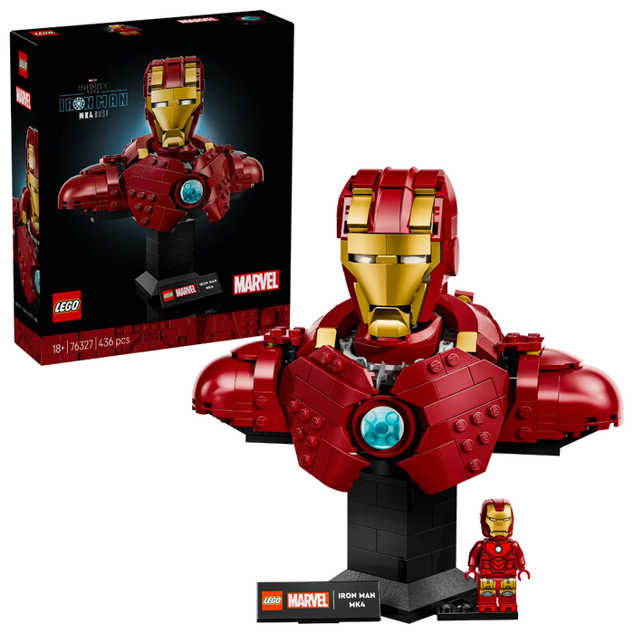 Lego 76327 Super Heroes Marvel Iron Man MK4 Bust (436 Pieces)-Construction-LEGO-Toycra