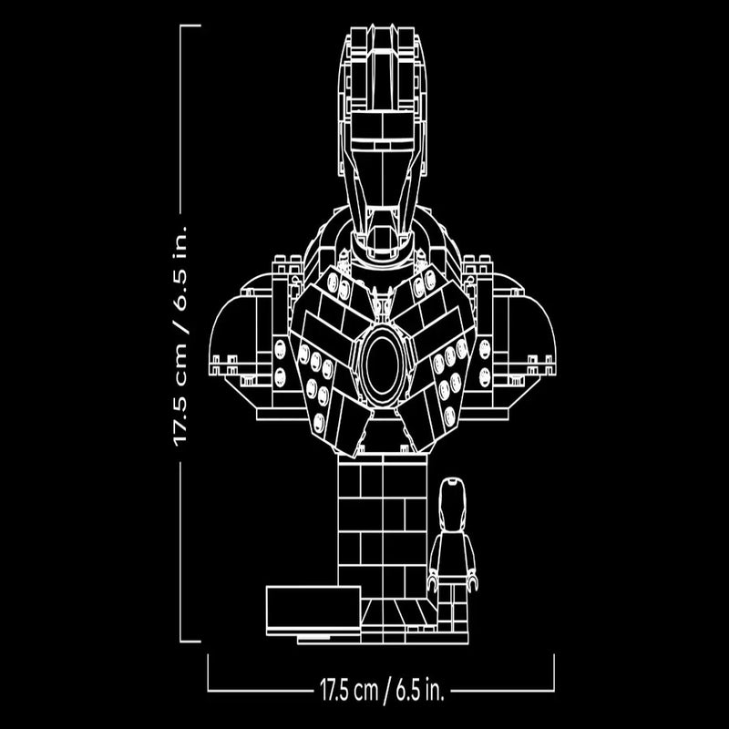 Lego 76327 Super Heroes Marvel Iron Man MK4 Bust (436 Pieces)