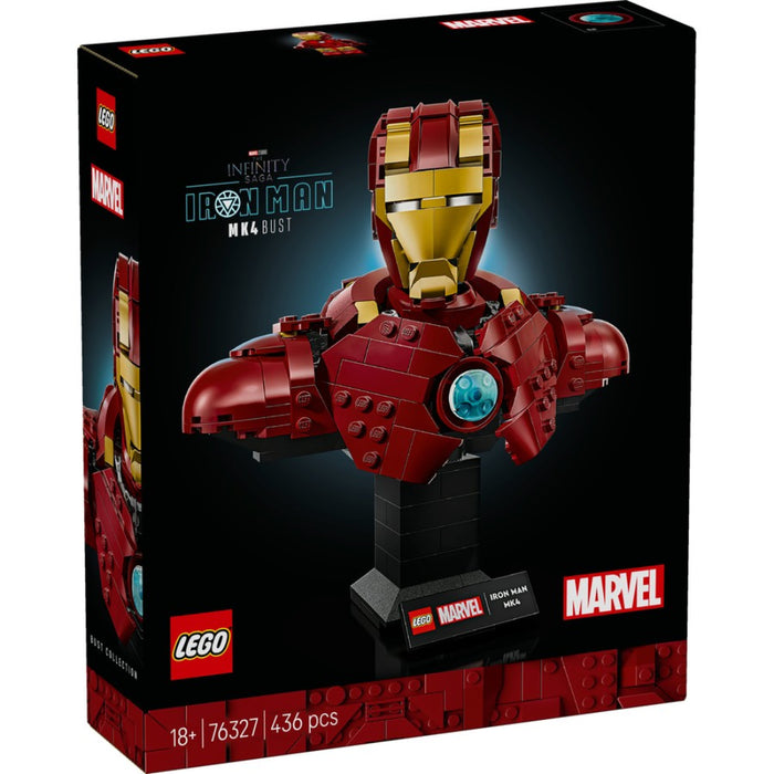 Lego 76327 Super Heroes Marvel Iron Man MK4 Bust (436 Pieces)-Construction-LEGO-Toycra