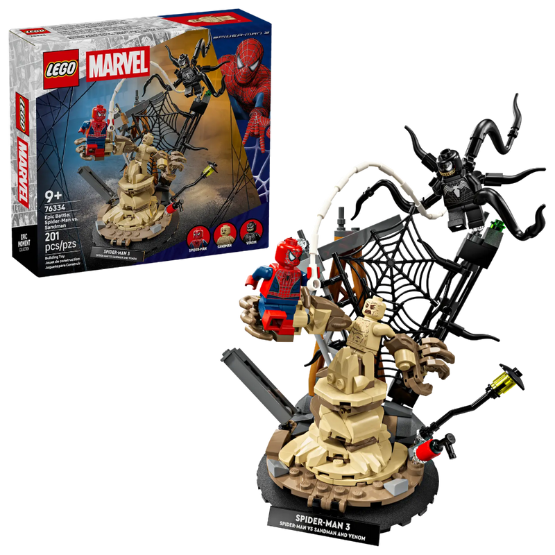 Lego 76334 Super Heroes Marvel Epic Battle: Spider-Man Vs. Sandman (201 Pieces)