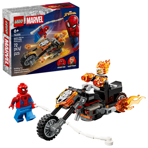 Lego 76335 Super Heroes Marvel Spider-Man Vs. Ghost Rider Motorcycle (72 Pieces)-Construction-LEGO-Toycra