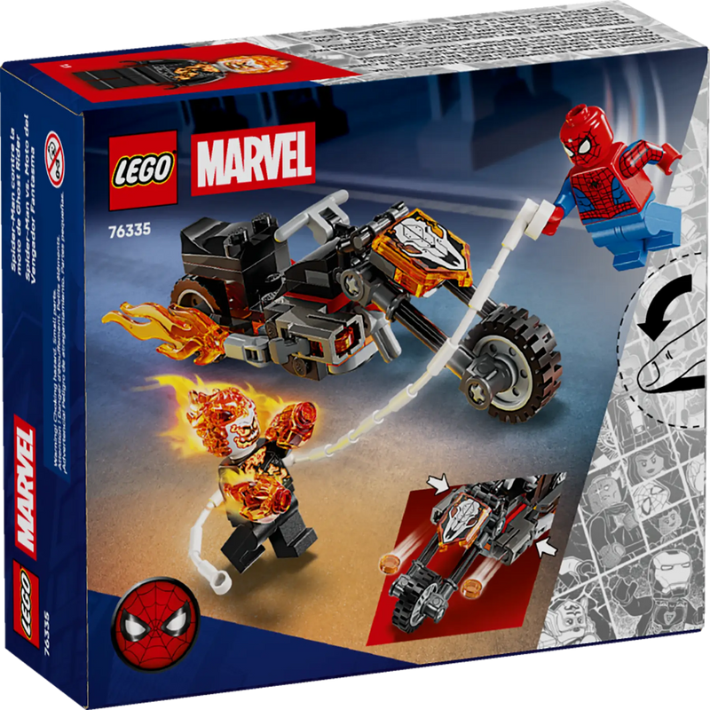 Lego 76335 Super Heroes Marvel Spider-Man Vs. Ghost Rider Motorcycle (72 Pieces)