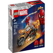 Lego 76335 Super Heroes Marvel Spider-Man Vs. Ghost Rider Motorcycle (72 Pieces)