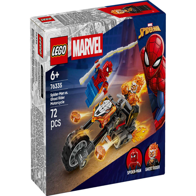 Lego 76335 Super Heroes Marvel Spider-Man Vs. Ghost Rider Motorcycle (72 Pieces)