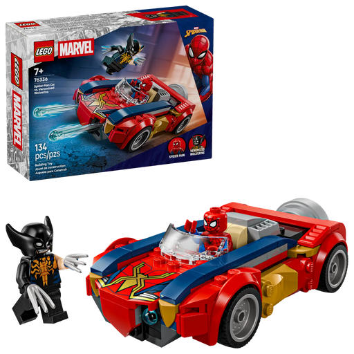 Lego 76336 Super Heroes Marvel Spider-Man Car Vs. Venomized Wolverine (134 Pieces)-Construction-LEGO-Toycra