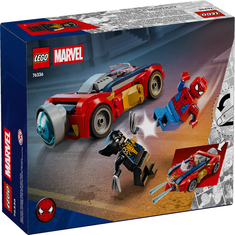 Lego 76336 Super Heroes Marvel Spider-Man Car Vs. Venomized Wolverine (134 Pieces)