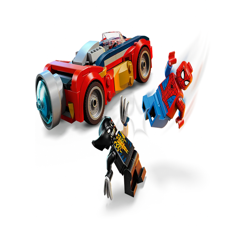 Lego 76336 Super Heroes Marvel Spider-Man Car Vs. Venomized Wolverine (134 Pieces)