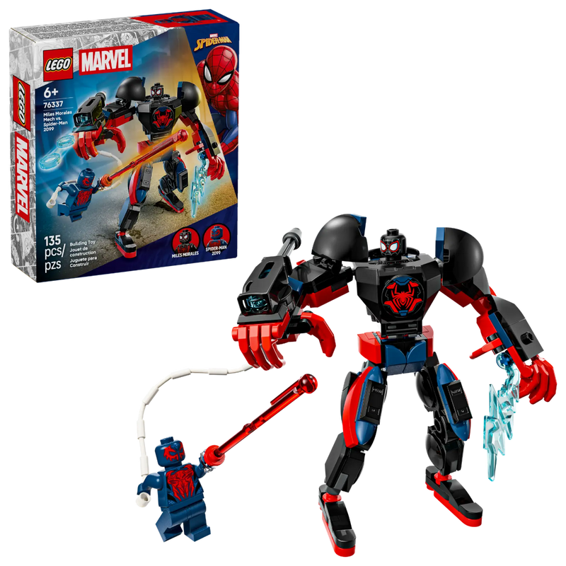 Lego 76337 Super Heroes Marvel Miles Morales Mech Vs. Spider-Man 2099 (135 Pieces)