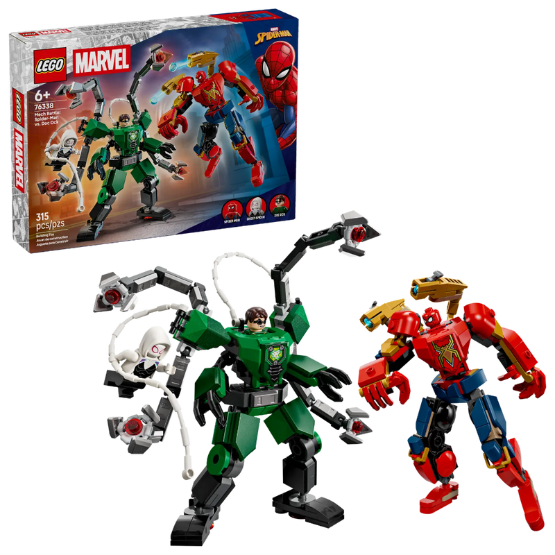 Lego 76338 Super Heroes Marvel Mech Battle: Spider-Man Vs. Doc Ock (315 Pieces)