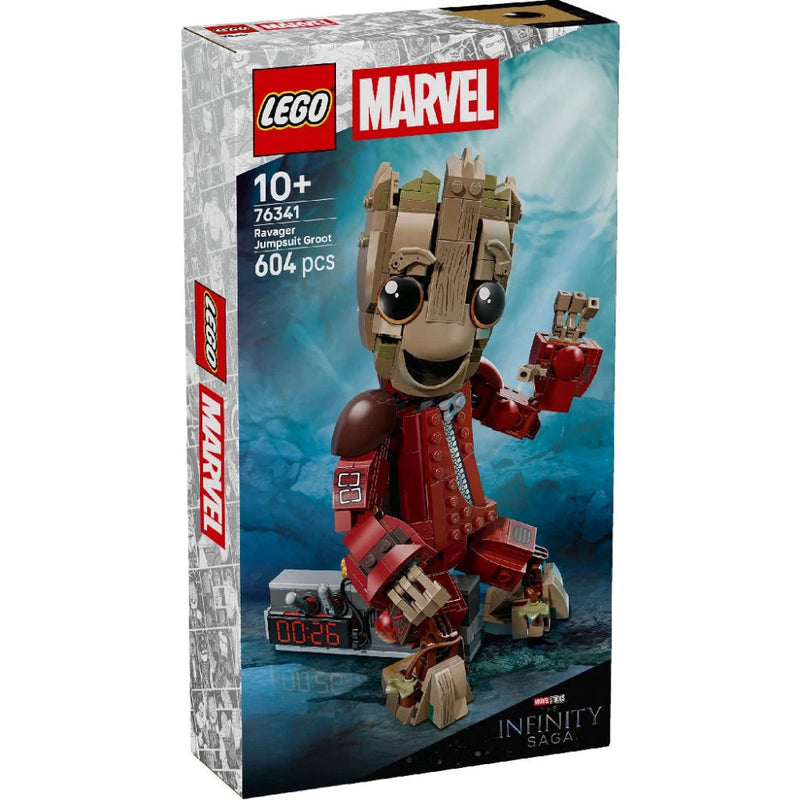 Lego 76341 Super Heroes Marvel Ravager Jumpsuit Groot (604 Pieces)