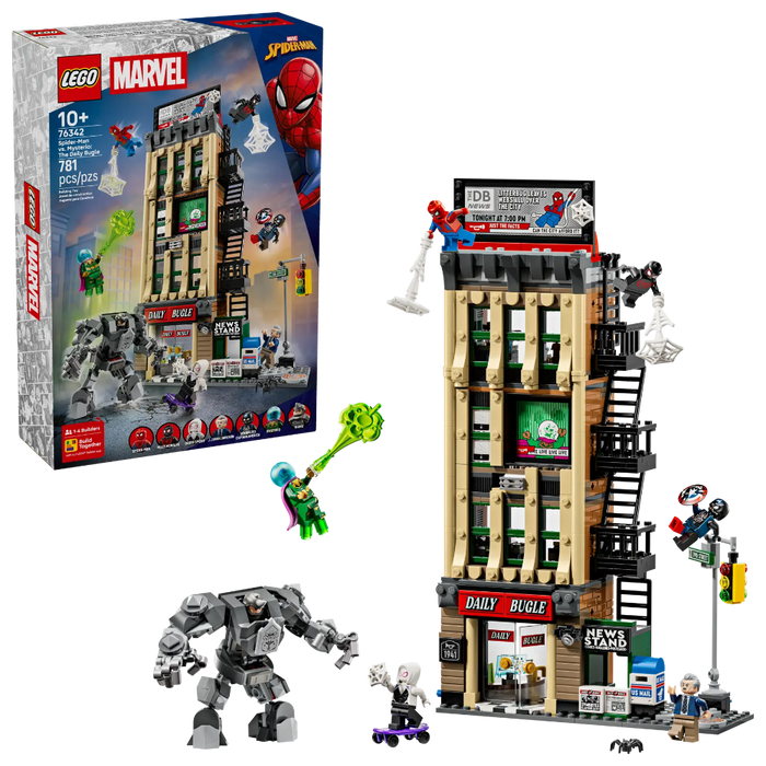 Lego 76342 Super Heroes Marvel Spider-Man Vs. Mysterio: The Daily Bugle (781 Pieces)-Construction-LEGO-Toycra