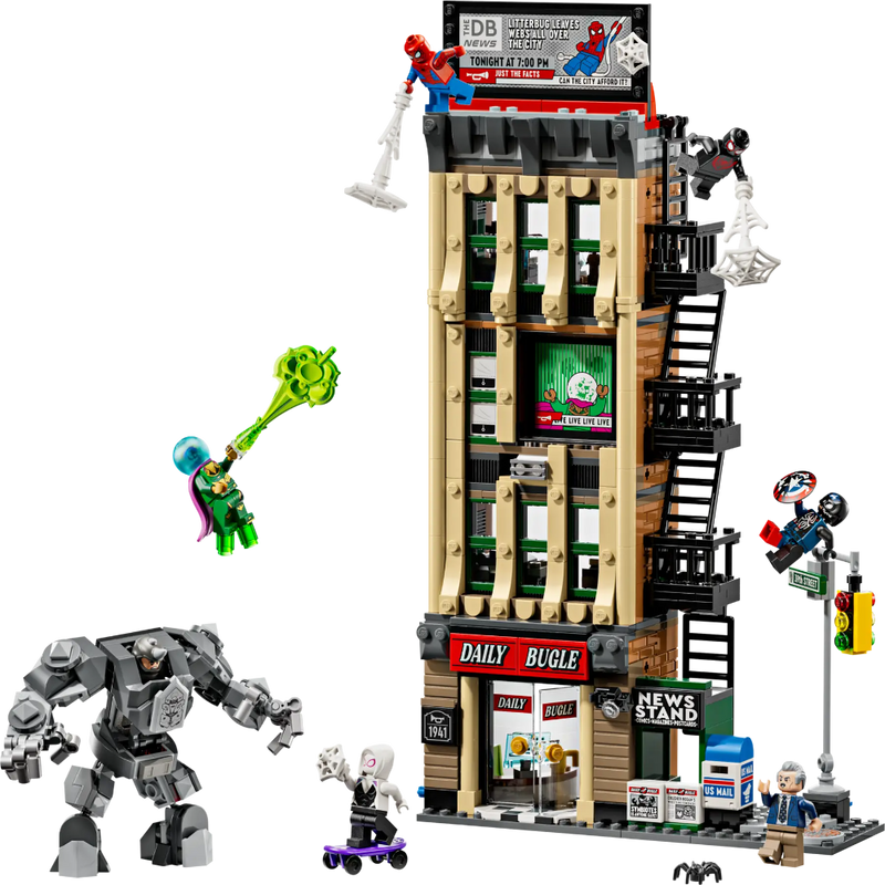 Lego 76342 Super Heroes Marvel Spider-Man Vs. Mysterio: The Daily Bugle (781 Pieces)