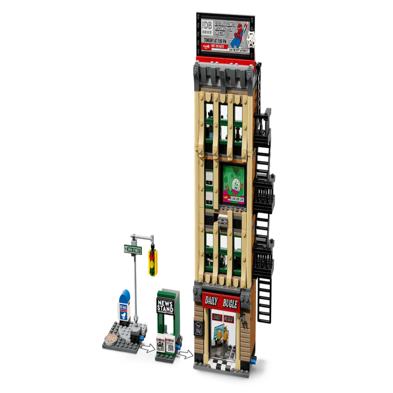 Lego 76342 Super Heroes Marvel Spider-Man Vs. Mysterio: The Daily Bugle (781 Pieces)