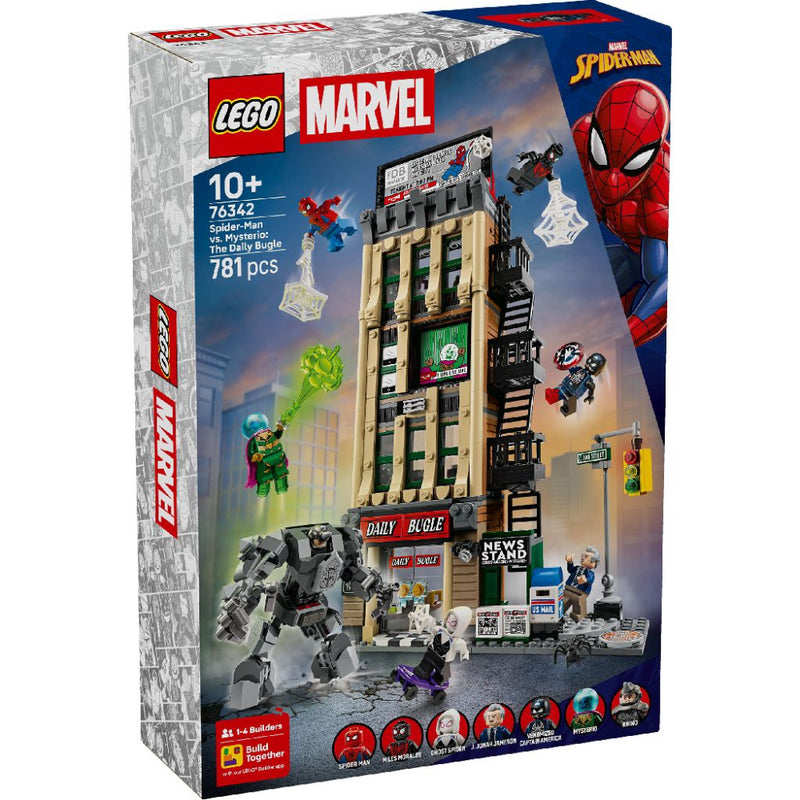 Lego 76342 Super Heroes Marvel Spider-Man Vs. Mysterio: The Daily Bugle (781 Pieces)
