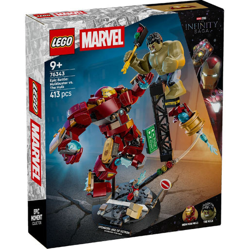 Lego 76343 Super Heroes Marvel Epic Battle: Hulkbuster Vs. The Hulk (413 Pieces)-Construction-LEGO-Toycra