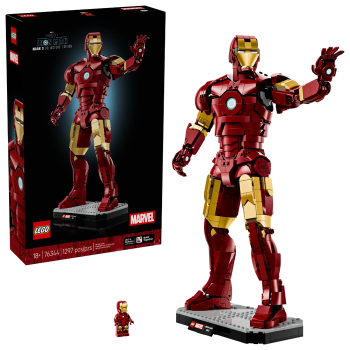 Lego 76344 Super Heroes Marvel Iron Man Mark 3 Collectors' Edition (1297 Pieces)-Construction-LEGO-Toycra