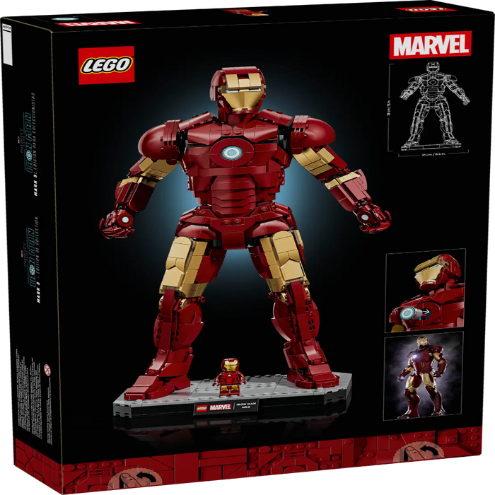 Lego 76344 Super Heroes Marvel Iron Man Mark 3 Collectors' Edition (1297 Pieces)-Construction-LEGO-Toycra