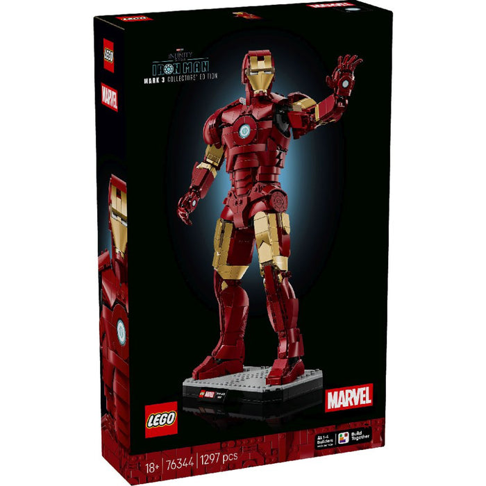 Lego 76344 Super Heroes Marvel Iron Man Mark 3 Collectors' Edition (1297 Pieces)-Construction-LEGO-Toycra