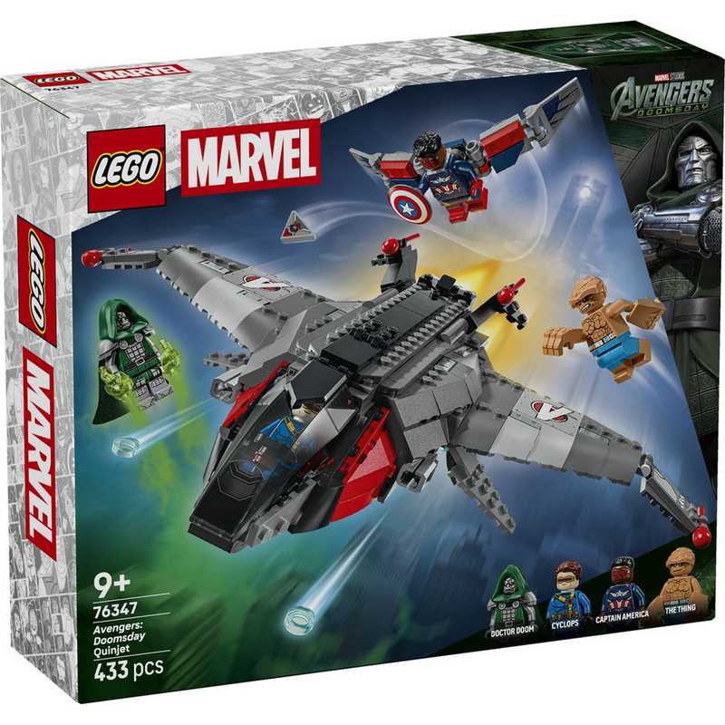 Lego 76347 Super Heroes Avengers:Doomsday Quinjet (433 pcs)