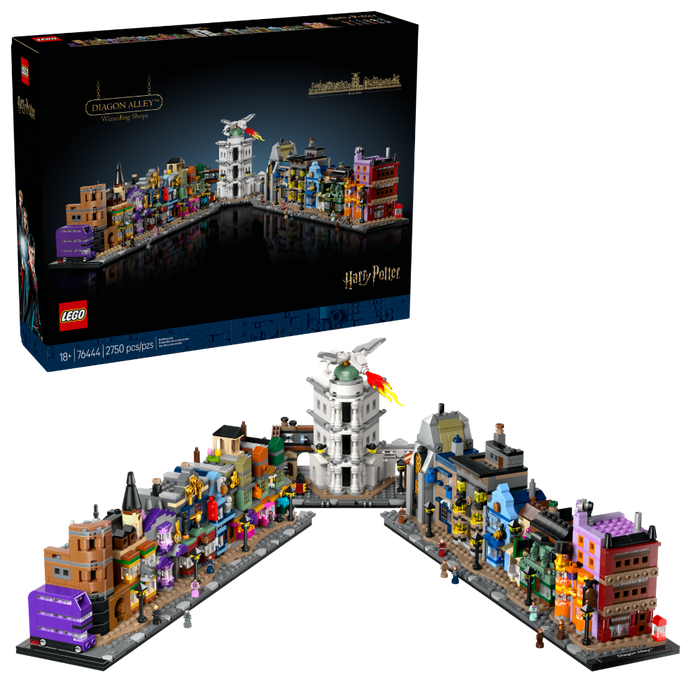 Lego 76444 Harry Potter Diagon Alley Wizarding Shops (2750 Pieces)-Construction-LEGO-Toycra