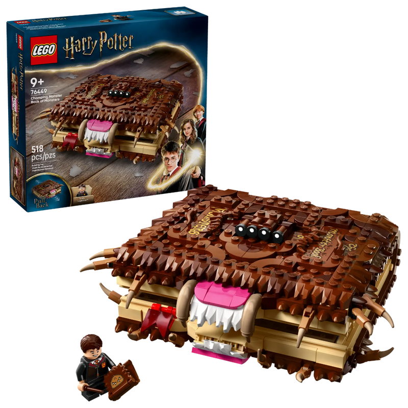 Lego 76449 Harry Potter Chomping Monster Book Of Monsters (518 Pieces)