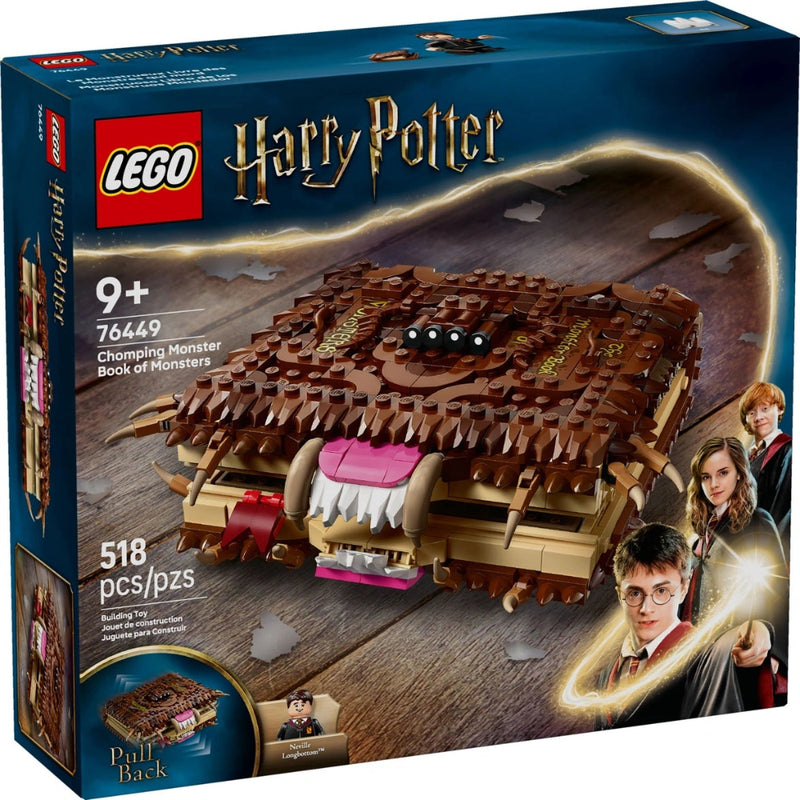 Lego 76449 Harry Potter Chomping Monster Book Of Monsters (518 Pieces)