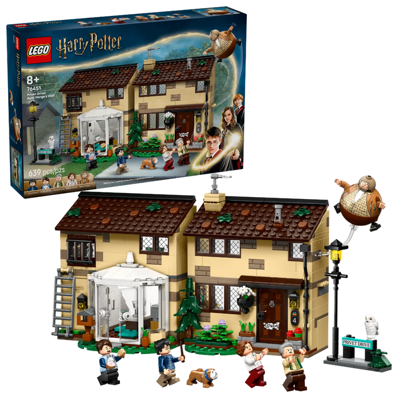 Lego 76451 Harry Potter Privet Drive: Aunt Marge's Visit (639 Pieces)