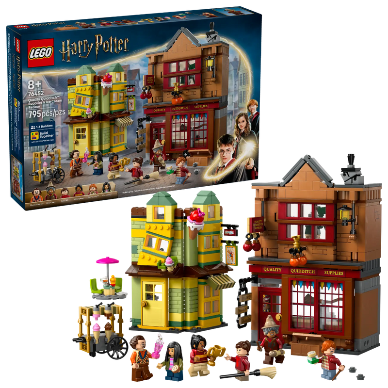 Lego 76452 Harry Potter Quality Quidditch Supplies & Ice Cream Parlour (795 Pieces)
