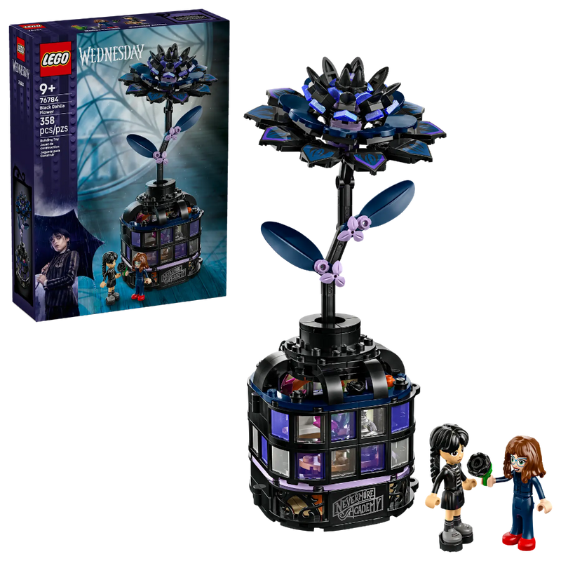 Lego 76784 Wednesday Black Dahlia Flower (358 Pieces)
