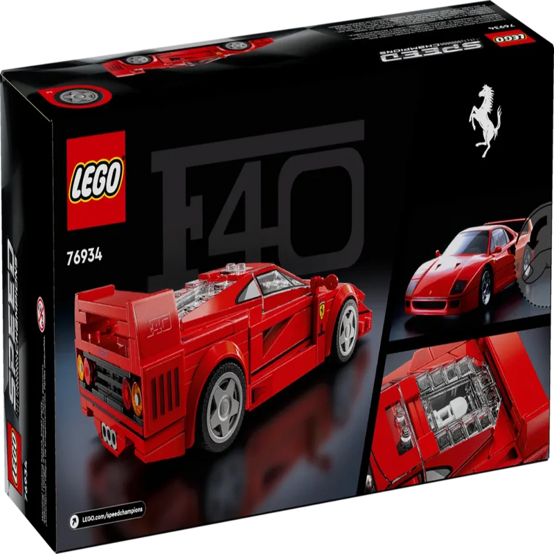 Lego 76934 Speed Champions Ferrari F40 Supercar (318 Pieces)