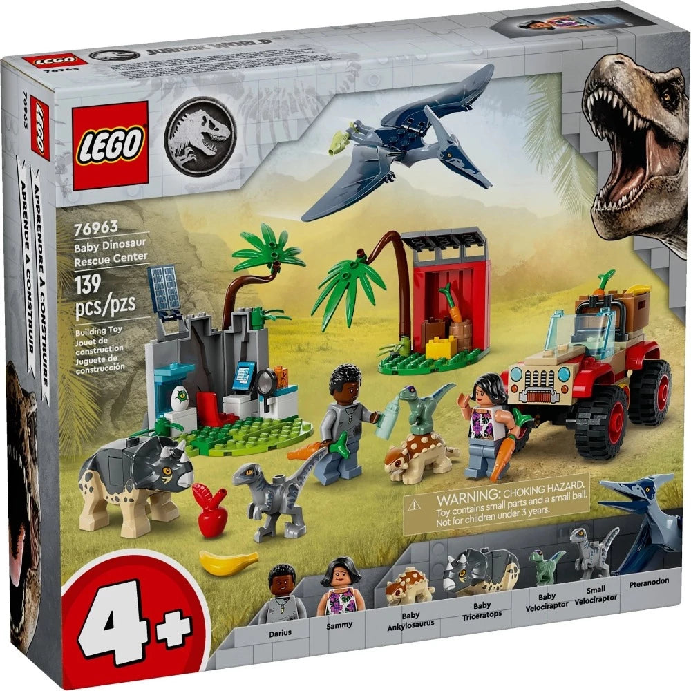 Lego 76963 Jurassic World Baby Dinosaur Rescue Center 139 Pieces