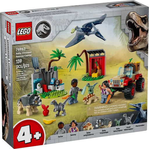Lego 76963 Jurassic World Baby Dinosaur Rescue Center ( 139 Pieces )-Construction-LEGO-Toycra