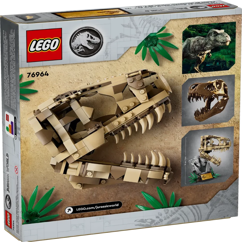 Lego 76964 Jurassic World Dinosaur Fossils: T. rex Skull ( 577 Pieces )