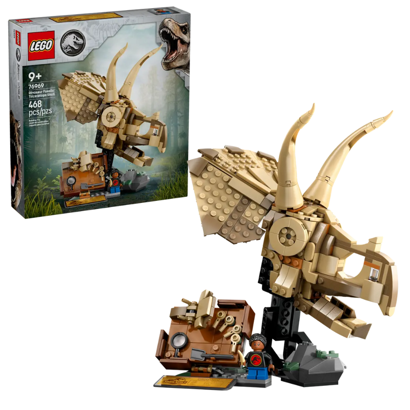 Lego 76969 Jurassic World Dinosaur Fossils Triceratops Skull (468 Pieces)