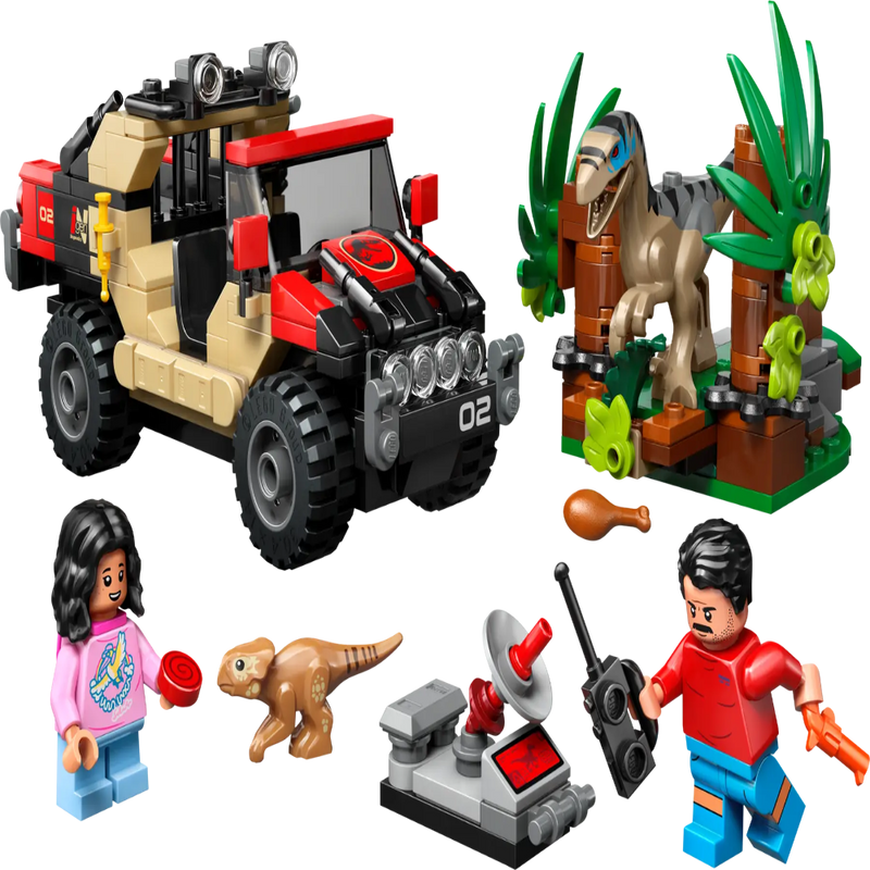 Lego 76972 Jurassic World Raptor Off-Road Escape (285 Pieces)