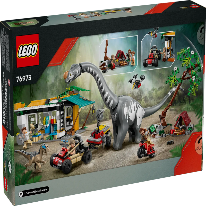 Lego 76973 Jurassic World Raptor & Titanosaurus Tracking Mission (582 Pieces)