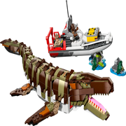 Lego 76974 Jurassic World Brick-Built Mosasaurus Boat Mission (858 Pieces)