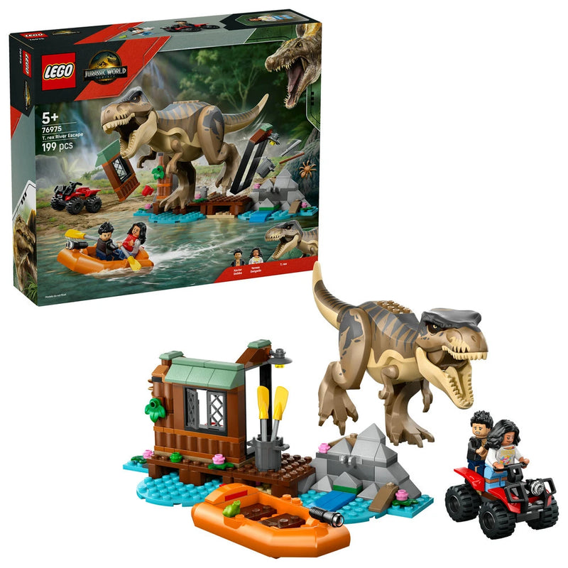 Lego 76975 Jurassic World T. Rex River Escape (199 Pieces)