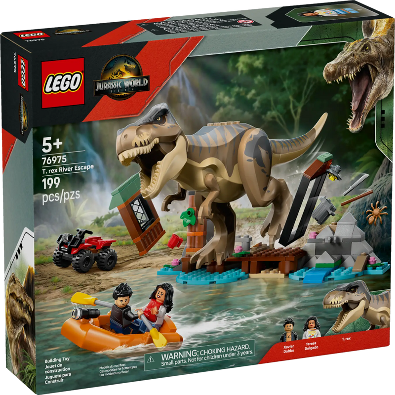 Lego 76975 Jurassic World T. Rex River Escape (199 Pieces)