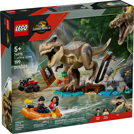 Lego 76975 Jurassic World T. Rex River Escape (199 Pieces)-Construction-LEGO-Toycra
