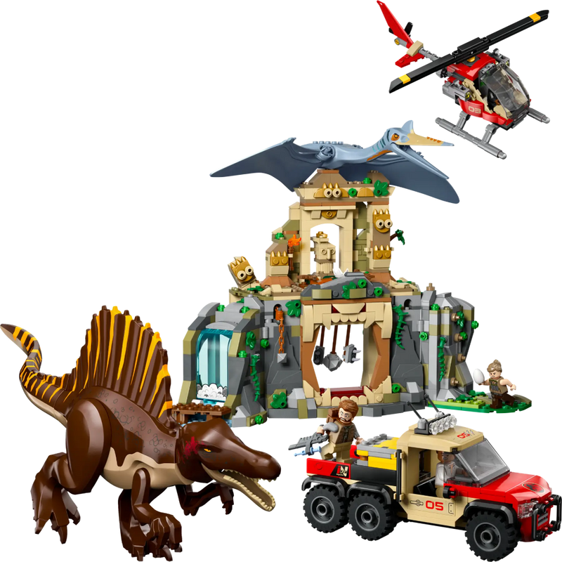 Lego 76976 Jurassic World Spinosaurus & Quetzalcoatlus Air Mission (984 Pieces)
